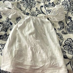 Zara girls blouse, flutter straps that cross over at the back